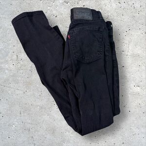 Levi’s 511 Slim Fit Jeans Men’s W29 L30 Black Stretch Denim Western Dark